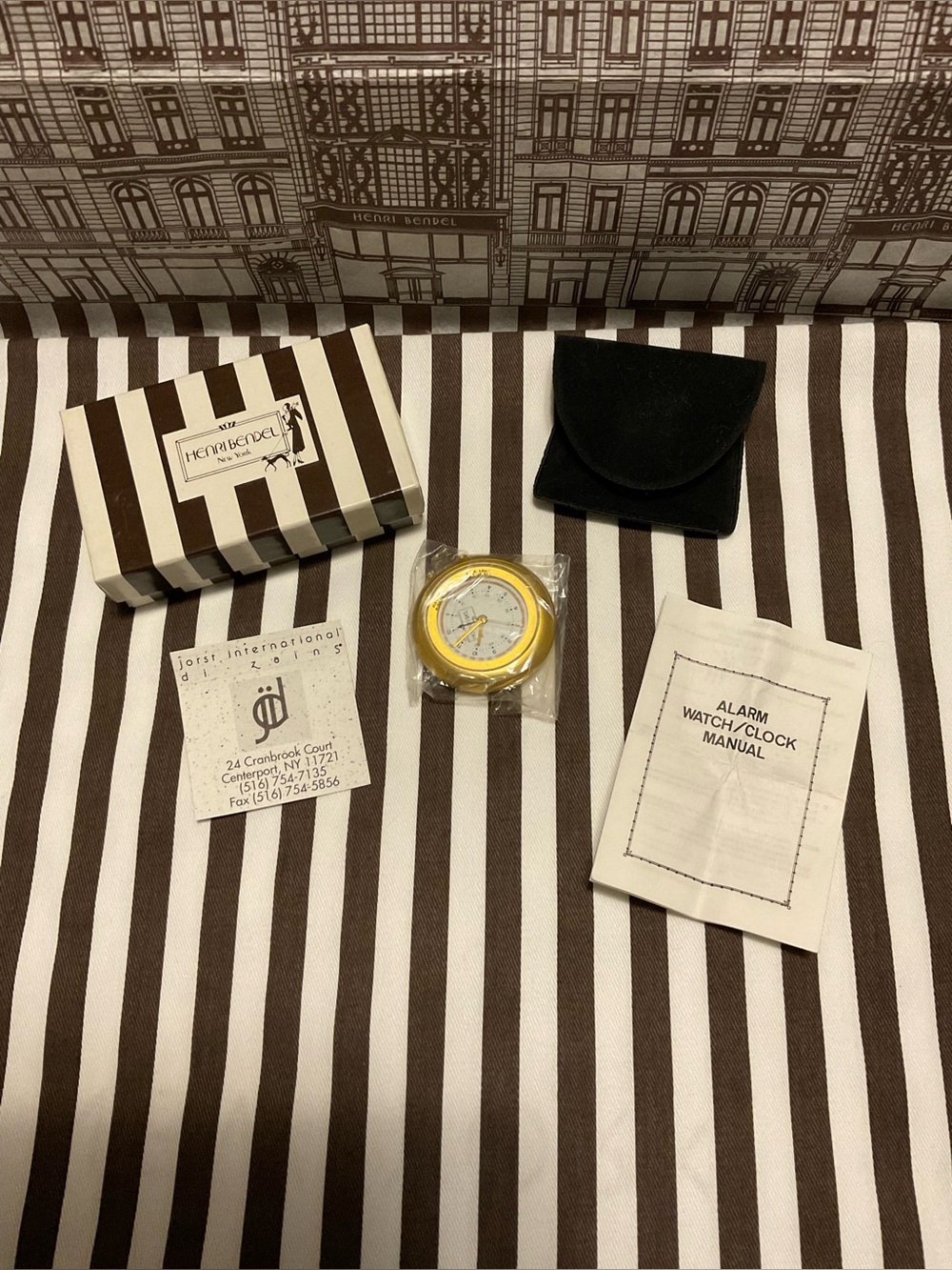 Henri Bendel Executive Travel Alarm Clock Set
